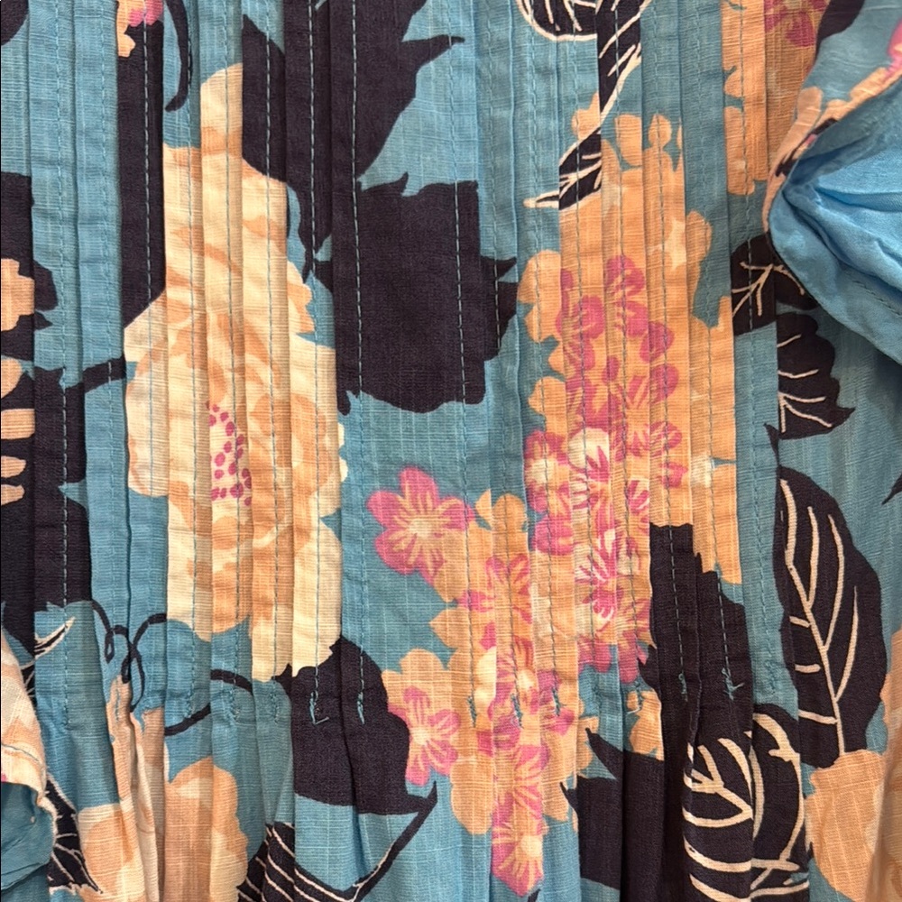 Floral Blue Maxi Dress - Picture 7 of 8